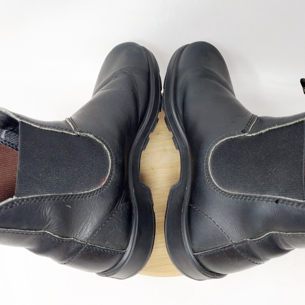 Blundstone Chelsea Boots Mens 8 Black Leather Casual Shoes Distressed - Picture 12 of 14